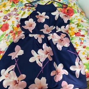 Blue Floral Dress